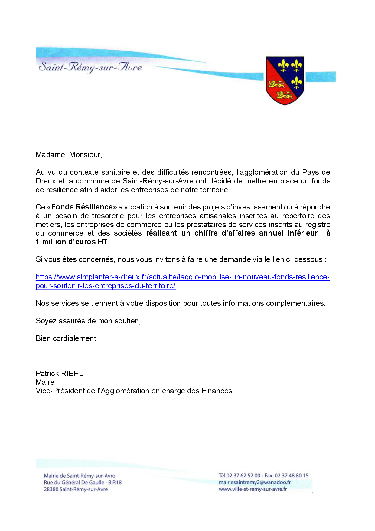 fonds de résilience